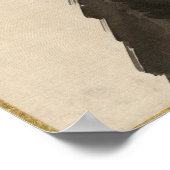 Poster Watanabe Seitei Trois oiseaux en Branche (Coin)