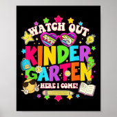 Poster Watch Out 1st Grade Here I Come Back To School Fir (Devant)