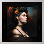 Poster Watcher Of The Storm Steampunk Beauté par Xzendor7 (Devant)