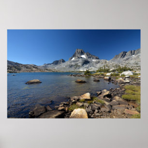 Poster Water Banner Peak Thousand Island Lake
