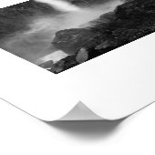 Poster Water Falls Bridalveil Photographie noir et blanc (Coin)