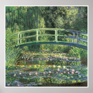 Poster Water Lilies and Japanese Bridge, 1899