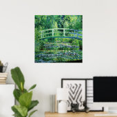 Poster Water Lilies et pont japonais, Claude Monet (Bureau à domicile)