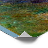 Poster Water Lilies, rose - Beau art de Claude Monet (Coin)