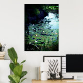 Poster Water Lily Pond :Archive Heavy Weight Paper (Bureau à domicile)