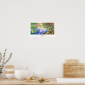 Poster Water Lily Pond Claude Monet (Cuisine)