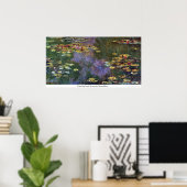 Poster Water Lily Pond, Giverny par Claude Monet (Bureau à domicile)