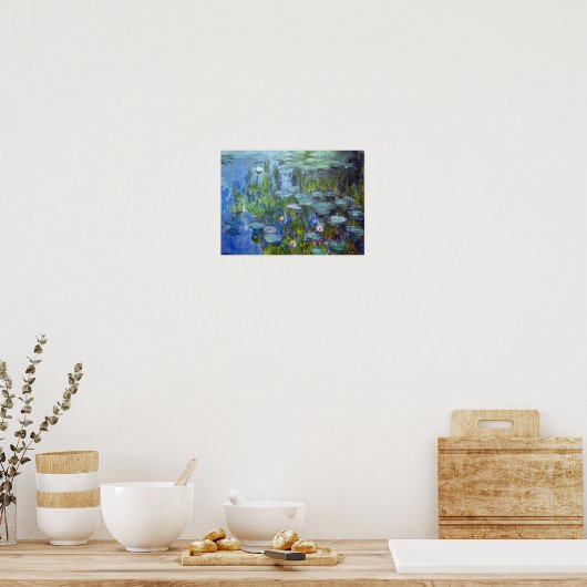 Poster Water Lily Pond, Monet (Cuisine)