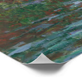 Poster Water Lily Pont par Claude Monet Fine Art Imprimer (Coin)