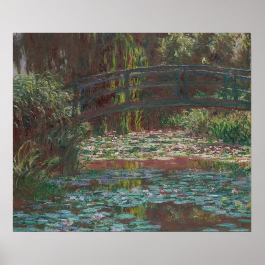 Poster Water Lily Pont par Claude Monet Fine Art Imprimer (Devant)
