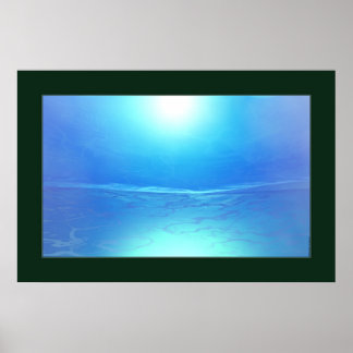 Poster Water Mountain (frontière sombre)