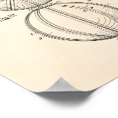 Poster Water Polo Ball 1923 Brevet Art Old Peper (Coin)