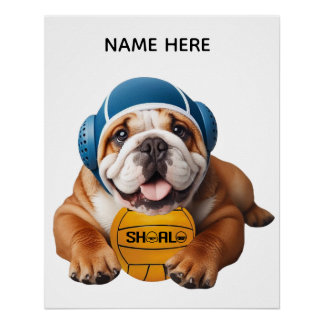 Poster Water-polo Bulldog
