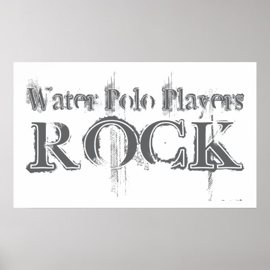 Poster Water Polo Players Rock (Devant)