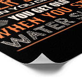 Poster Water Skier You Dont Stop Water Skiing When You Ge (Coin)