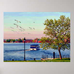 Poster Water Taxi Canton Waterfront, Baltimore, Maryland