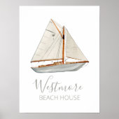 Poster Waterboat Beach House (Devant)