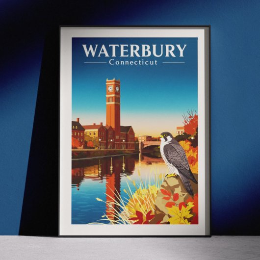 Poster Waterbury Connecticut vintage