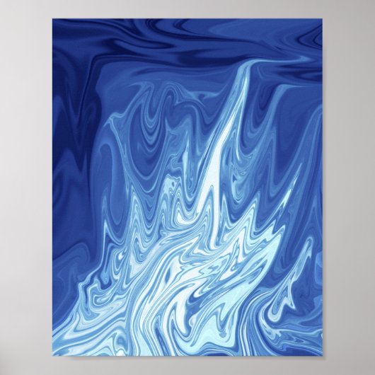 Poster Watercolor abstract pattern (Devant)