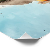 Poster Watercolor Beach Thanksgiving (Coin)