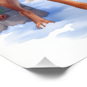 Poster Watercolor Boerboel Farmhouse Gate Christmas (Coin)