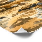 Poster Watercolor Caribbean Breadfruit Scene (Coin)