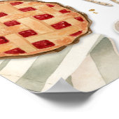 Poster Watercolor Cutie Pie Baking Welcome Sign (Coin)