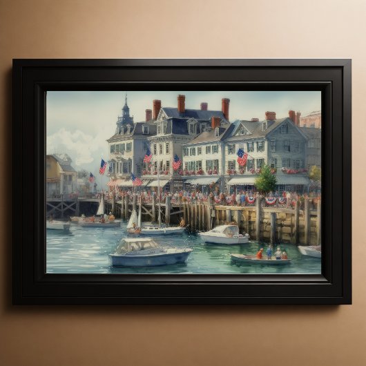 Poster Watercolor East Coast Watercape