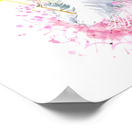 Poster Watercolor Fairy Bunny (Coin)