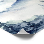 Poster Watercolor Forest Mountains 5 (Coin)