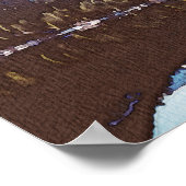 Poster Watercolor Fort Lauderdale Skyline Mariage Bienven (Coin)