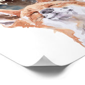 Poster Watercolor Fox Forest Nursery Child Woodland (Coin)