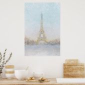 Poster Watercolor | Image of Eiffel Towe (Cuisine)