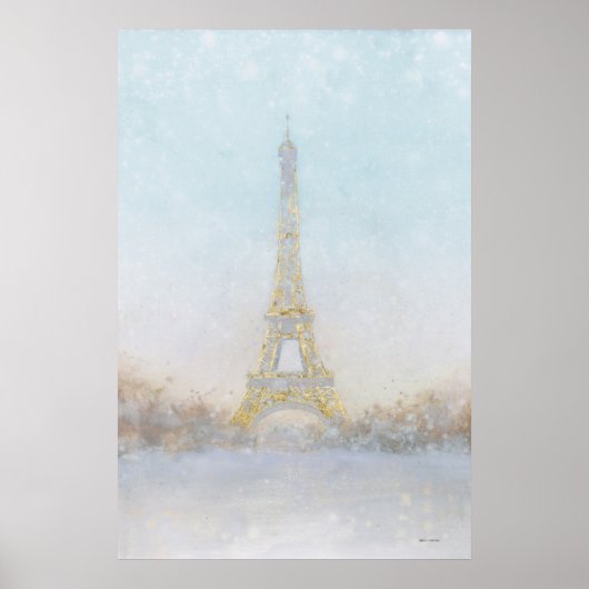 Poster Watercolor | Image of Eiffel Towe (Devant)