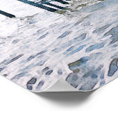 Poster Watercolor Lakeside Lake Bridal Shower Welcome (Coin)