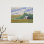 Poster Watercolor Landscape Painting (Cuisine)