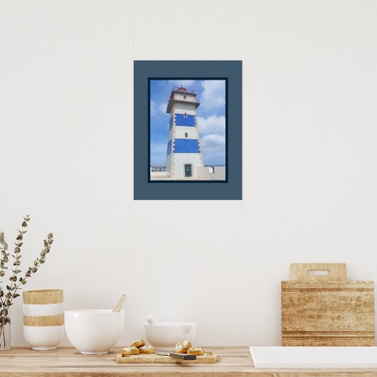 Poster Watercolor lighthouse (Cuisine)