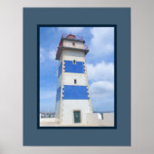 Poster Watercolor lighthouse (Devant)