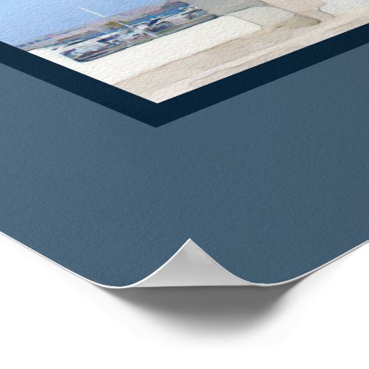 Poster Watercolor lighthouse (Coin)