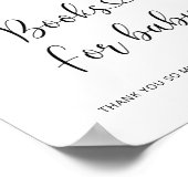 Poster Watercolor livres d'hiver pour bébé (Coin)