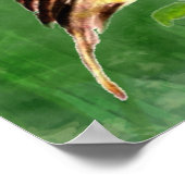 Poster Watercolor Painting of Sparrow Bird in Tree (Coin)