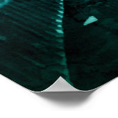 Poster Watercolor Palm Leaves Tropical Art (Coin)