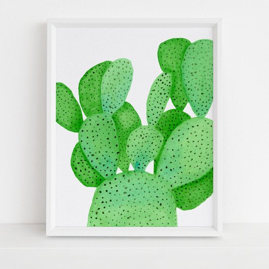 Poster Watercolor Prickly Pear