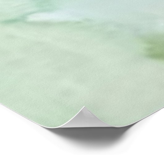 Poster Watercolor Red Cardinal Bird Wreath Christmas (Coin)