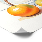 Poster Watercolor Still Life - Oranges (Coin)