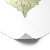 Poster Watercolor Sunflower Wall Art Print (Coin)