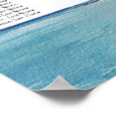 Poster Watercolor Tropical Beach Wedding Seating Chart (Coin)