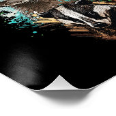 Poster Watercolor Wildlife Collage (Coin)