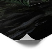 Poster Waterfall Fern Forest Print, Dark Academia Gothic (Coin)