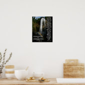 Poster Waterfall & Rainbow Help From God Print (Cuisine)